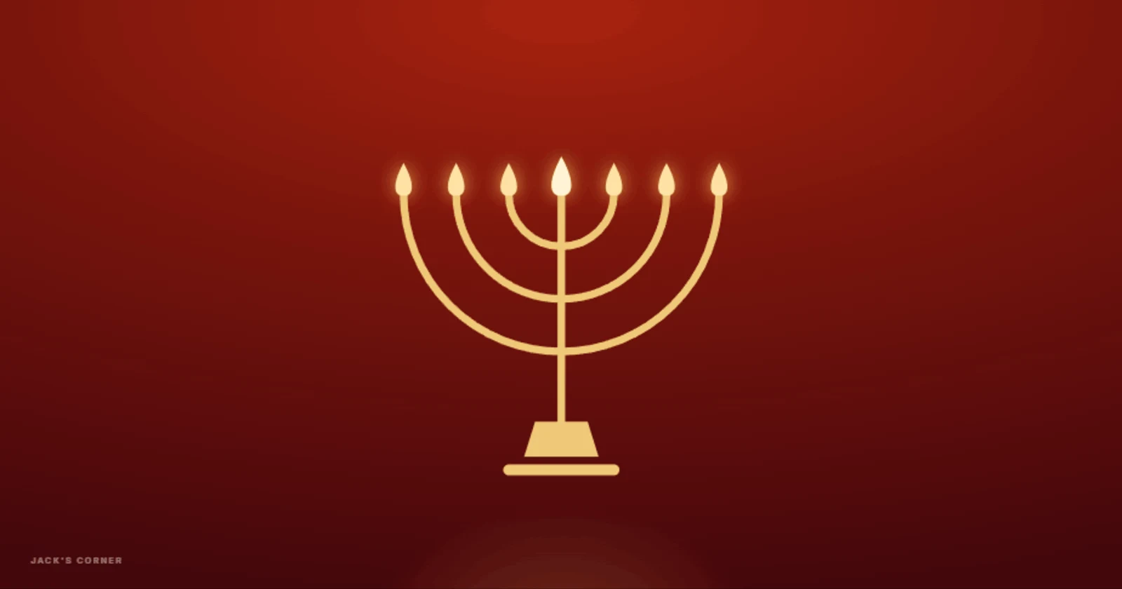The golden seven-branched lampstand — one lamp bearing seven lights